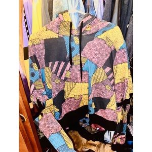 Nightmare Before Christmas hoodie/stitched sleeves